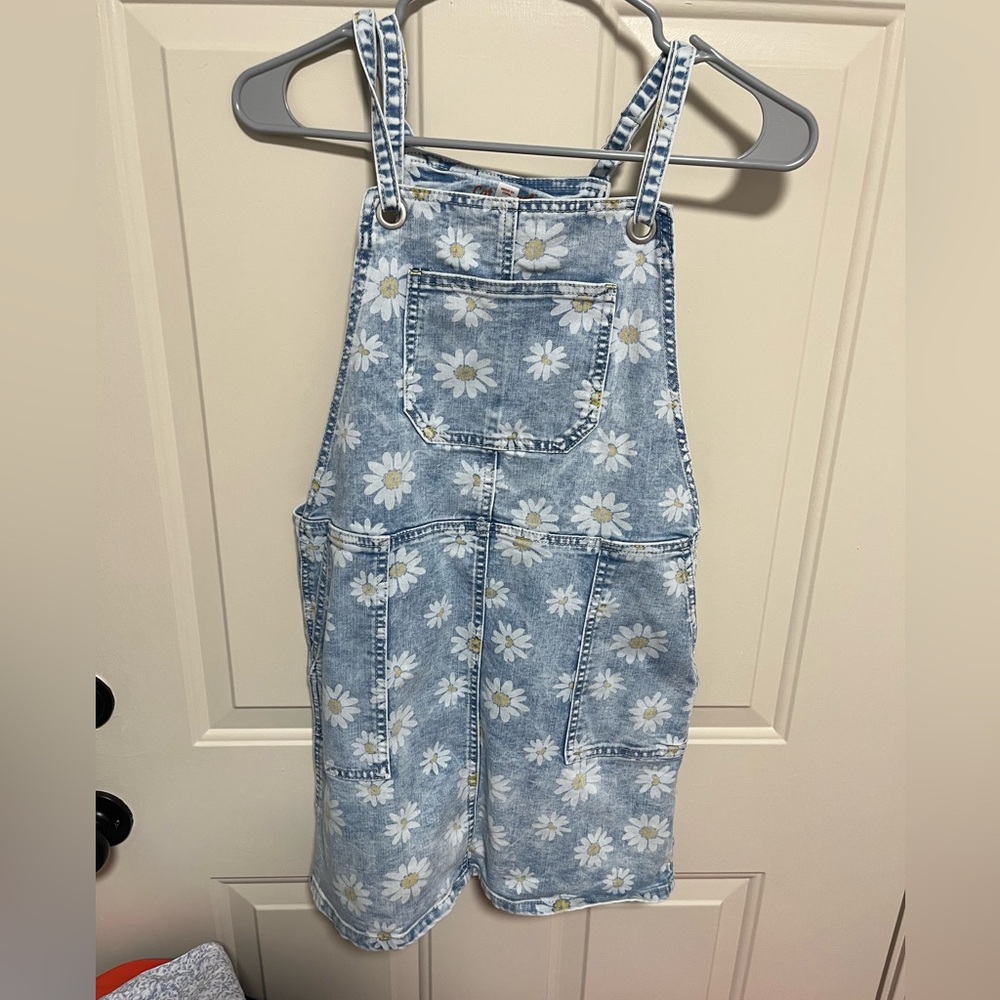 Cat & Jack Blue Floral Overalls Dress
